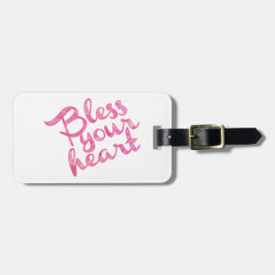 Segnen Sie Ihren Herz-Rosa-Schein Gepäckanhänger
