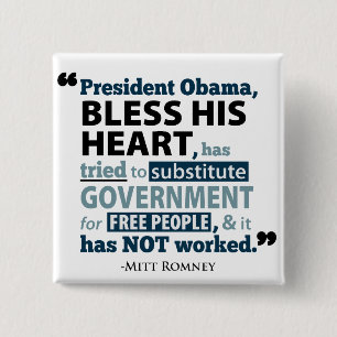 Segnen Sie sein Herz Barack Obama hat bearbeitet Button