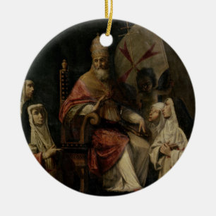 Segnende Carmelite Nonnen Papst-Clement VIII (Öl Keramikornament
