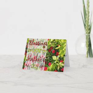 Segnungen an die Mama am Muttertag Karte