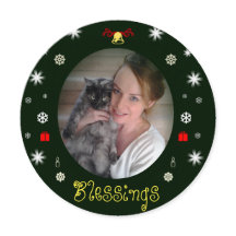 "Segnungen and Peace Bauble Card" von RoseWrits
