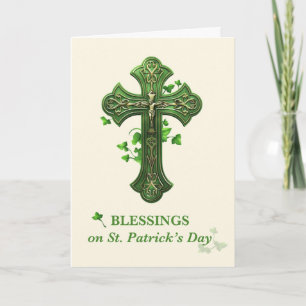 Segnungen auf dem Katholischen Kruzifix am St. Pat Karte