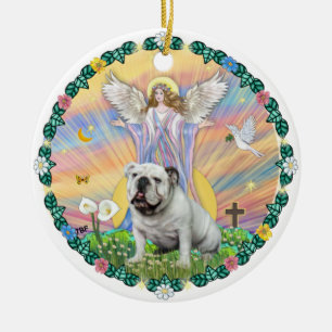 Segnungen - English Bullding (weiß) Keramik Ornament