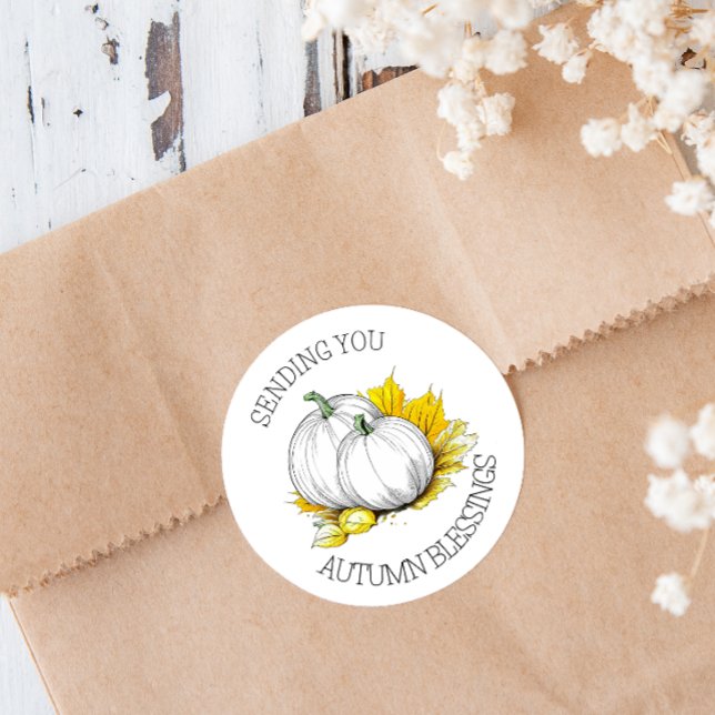 Segnungen für den Herbst Runder Aufkleber (Von Creator hochgeladen)