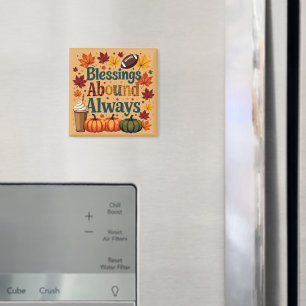 Segnungen Reichlich Immer Herbst Design Magnet