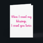 Segnungen | Sister Birthday Card Karte<br><div class="desc">Eine einfache und süße Karte für Ihre Schwester und beste Freundin. Die philippinische Karte zeigt 1:13 Uhr.</div>