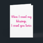 Segnungen | Sister Birthday Card Karte<br><div class="desc">Eine einfache und süße Karte für Ihre Schwester und beste Freundin. Die philippinische Karte zeigt 1:13 Uhr.</div>