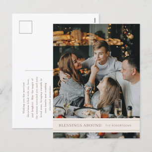 Segnungen über Grosgrain Weihnachten Postkarte