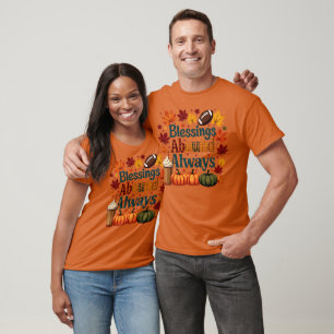 Segnungen über immer Herbstdesign T-Shirt