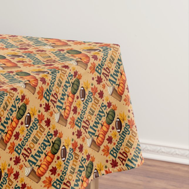 Segnungen über immer Herbstdesign Tischdecke (Beispiel)