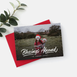 Segnungen über religiöses Weihnachtsfest - Foto Feiertagskarte