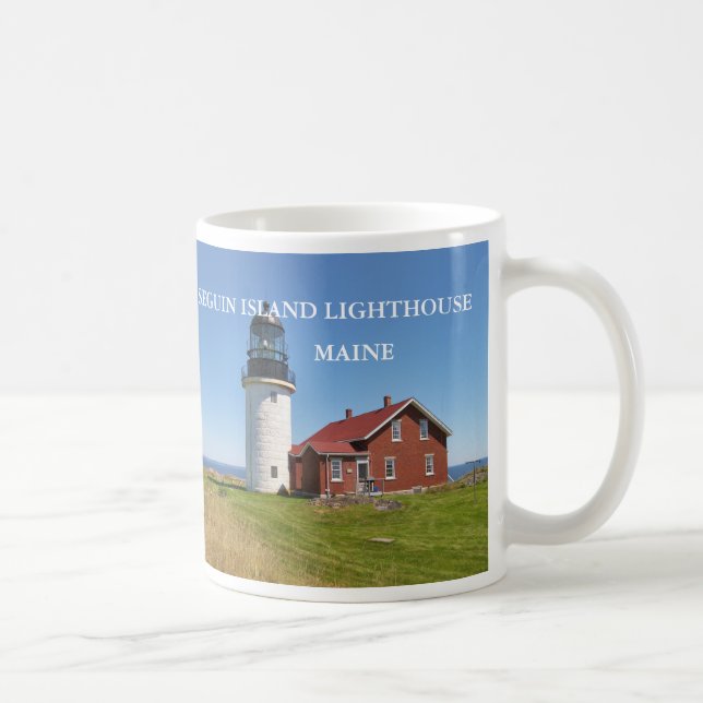 Seguin Insel-Leuchtturm, Maine-Tasse Kaffeetasse (Rechts)