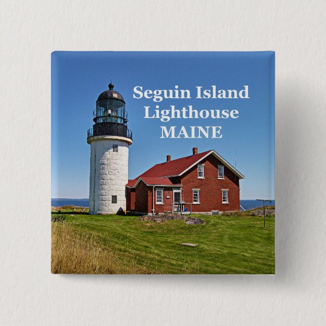 Seguin Island Lighthouse, Maine Button (Vorderseite)