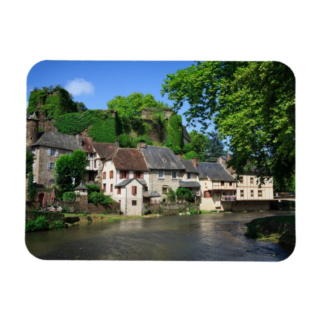 Segur-le-Chateau, rechteckiger Magnet in Frankreic (Horizontal)