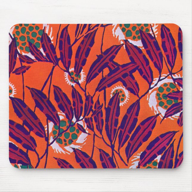 Séguy Art Deco Floral Mousepad (Vorne)