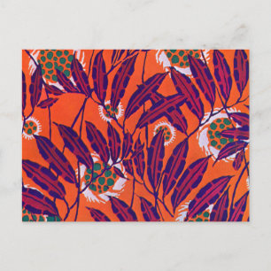 Séguy Art Deco Floral Postkarte
