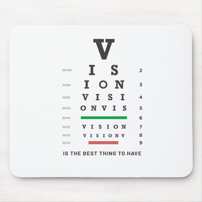 Sehdiagramm Mousepad (Vorne)