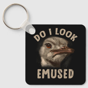 Sehe ich Amused Funny Emu Animal Liebe Emus Austra Schlüsselanhänger