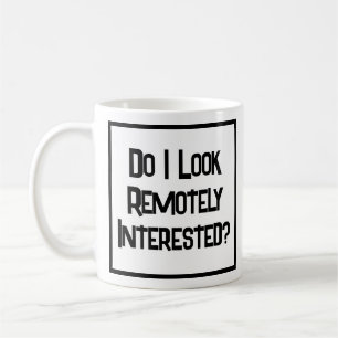 Sehe ich fern interessiert aus? kaffeetasse