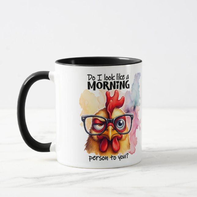 Sehe ich wie ein Morgenmensch aus Tasse (Links)