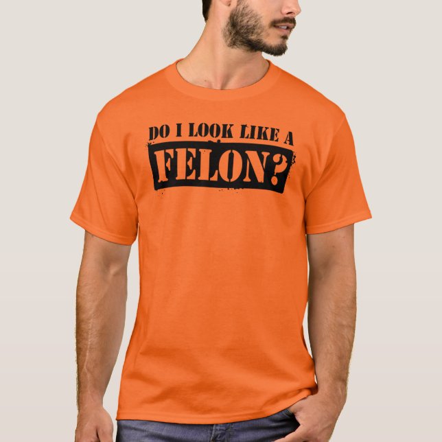 Sehe ich wie ein Täter aus? T-Shirt (Vorderseite)