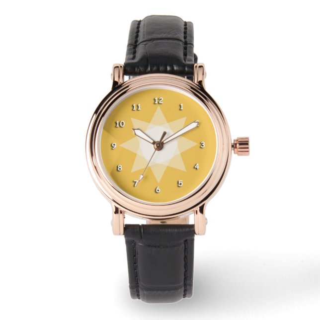 Sehen - Acht gepunkteter Star Armbanduhr (Vorderseite)
