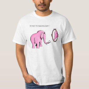 Sehen der rosa Elefanten T-Shirt