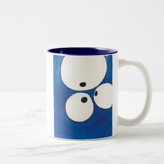 Sehen des Auges, um zu mustern, um zu mustern, Zweifarbige Tasse (Rechts)