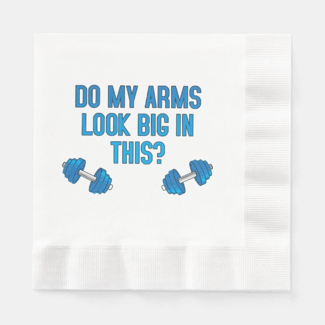 Sehen meine Arme darin groß aus? Serviette (Vorderseite)