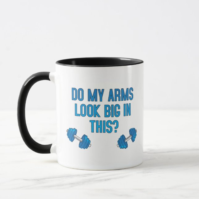 Sehen meine Arme darin groß aus? Tasse (Links)