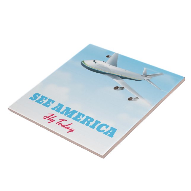 Sehen Sie Amerika - Fliegen Sie heute! Fliese (Seite)