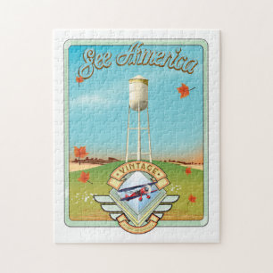 Sehen Sie Amerika Vintage 50er Jahre Flugposter