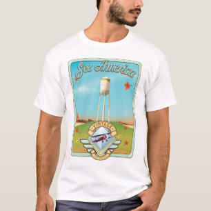 Sehen Sie Amerika Vintage 50er Jahre Flugposter T-Shirt