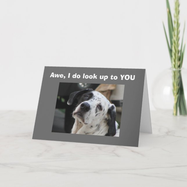 SEHEN SIE AUF SIE ÜBER DAS HÜGEL KARTE (Vorderseite)