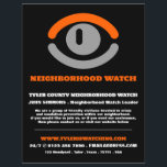 Sehen Sie Augen, die Nachbarschaftsgemeinde sieht  Flyer<br><div class="desc">Sehen Sie sich den Flyer der Werbung der Nachbarschaftsgemeinde durch den Business Card Store an.</div>