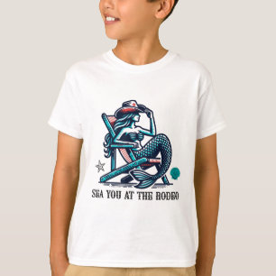 Sehen Sie bei dem Rodeo Meerjungfrau Und Cowboyhut T-Shirt