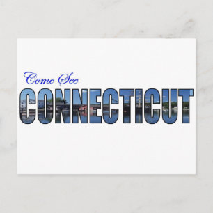 Sehen Sie Connecticut Postkarte