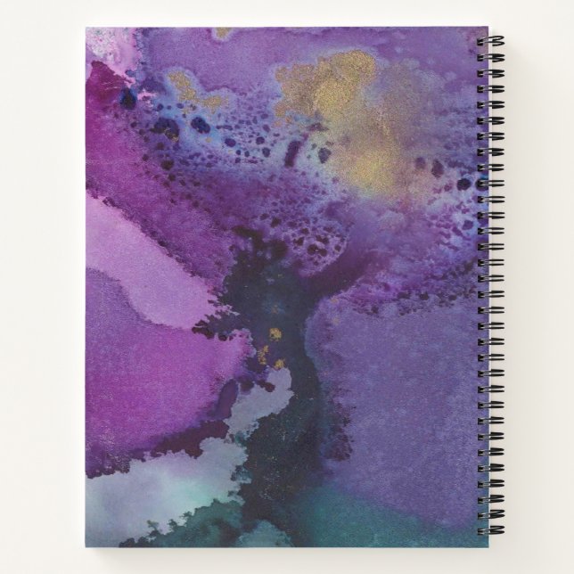 Sehen Sie das Gute in sich selbst Lila Notebook Notizbuch (Rückseite)