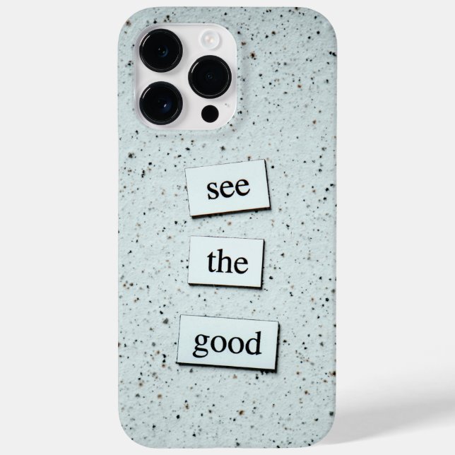 "Sehen Sie das Gute - Positive Vibes Phone Case De (Rückseite)