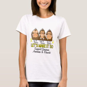 Sehen Sie, dass zu sprechen kein Sarkom 2 hören T-Shirt