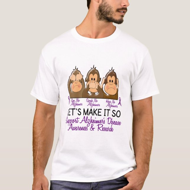Sehen Sie, dass zu sprechen keine Alzheimers T-Shirt (Vorderseite)