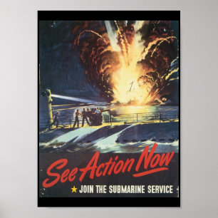 Sehen Sie den Aktions-jetzt Zweiten Weltkrieg Poster