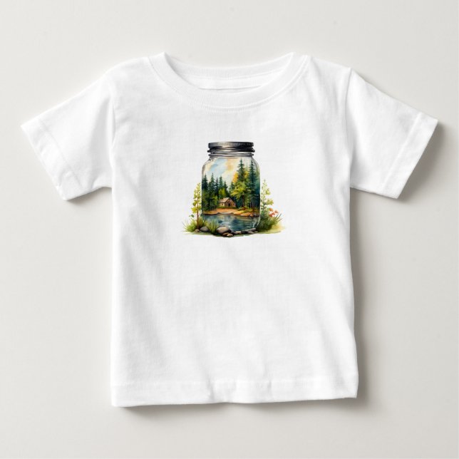 Sehen Sie den Bach, das Haus im Glas Glas Glas Baby T-shirt (Vorderseite)