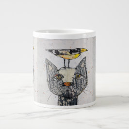 Sehen Sie den Vogel? Jumbo-Tasse