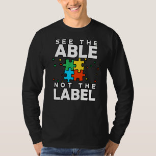 Sehen Sie die Fähigkeit nicht das Etikett Rätsel A T-Shirt