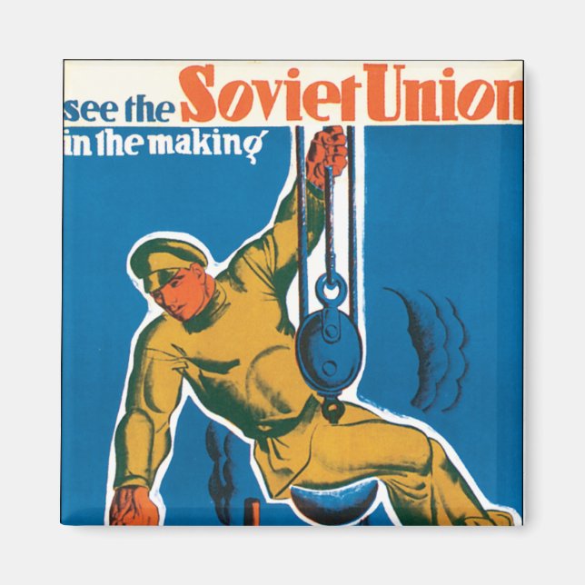 Sehen Sie die sowjetische Gewerkschaft im Entstehe Magnet (Vorne)