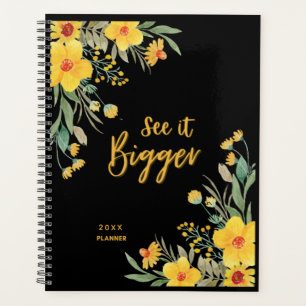 Sehen Sie es größer Elegant Dark Floral Planer