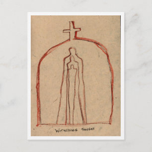 Sehen Sie Gedanken. Postkarte