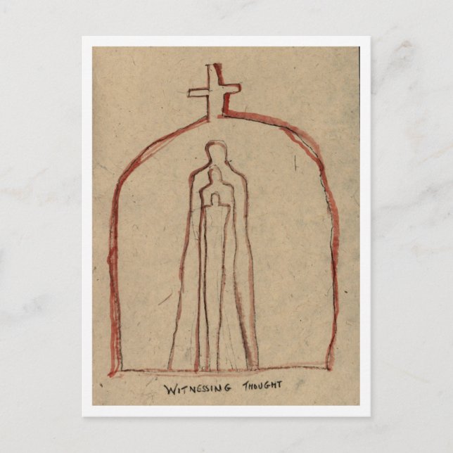 Sehen Sie Gedanken. Postkarte (Vorderseite)