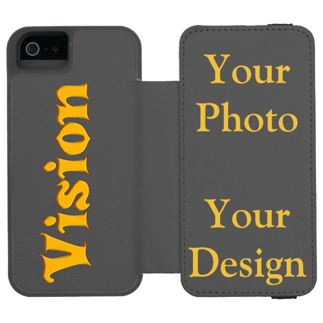 Sehen Sie Ihr Design Incipio iPhone Geldbeutel-Hülle (Folio Geöffnet)